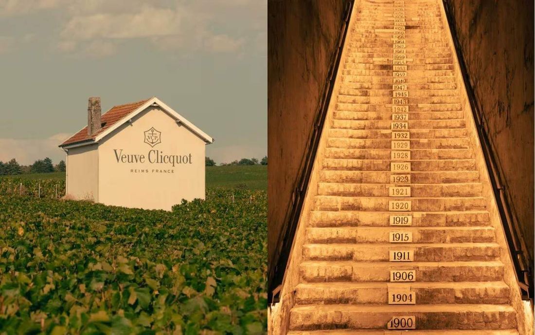 De champagnekelders van Veuve Clicquot